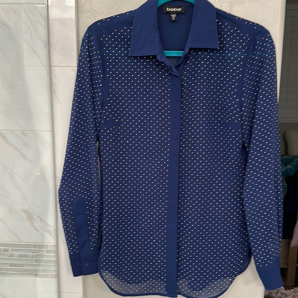 Bebe Royal Blue Blouse